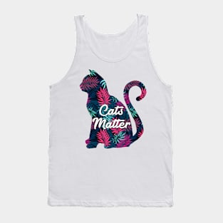 Cat Matter Flower Tank Top